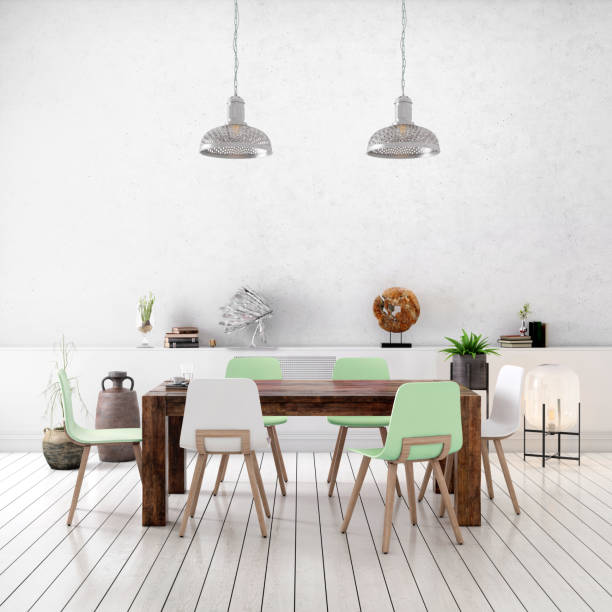 istock Nordic style apartment dining room 1029930098