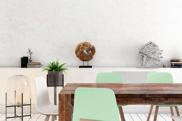 istock Nordic style apartment dining room 1029930116