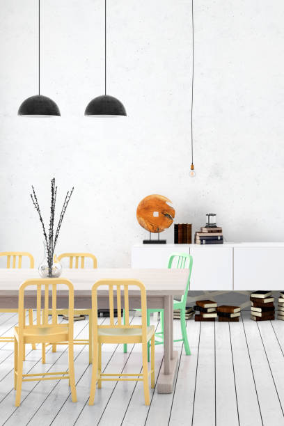 istock Nordic style apartment dining room 1029930132