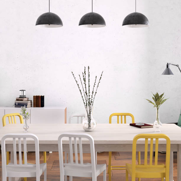 istock Nordic style apartment dining room 1029930156