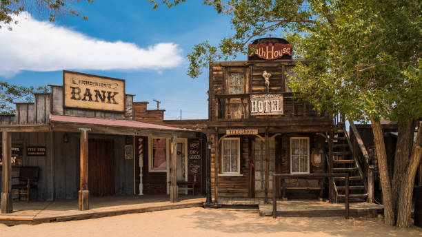 pioneertown - western usa foto e immagini stock