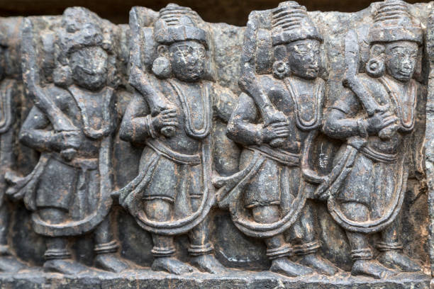 istock Close up view Halebeedu (Hoysaleswara Temple) 1029935910