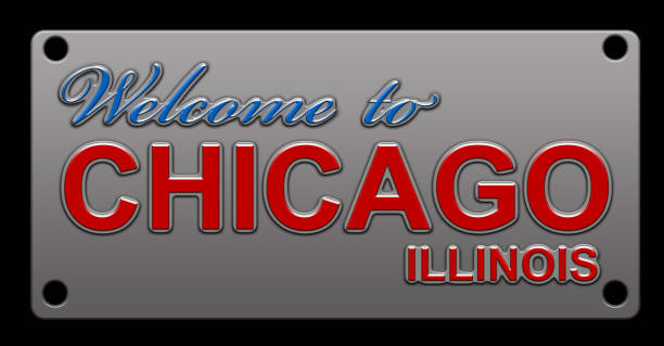 istock Illinois State License Plate Chicago City 1029955286