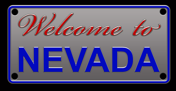 Nevada License Plate illustration
