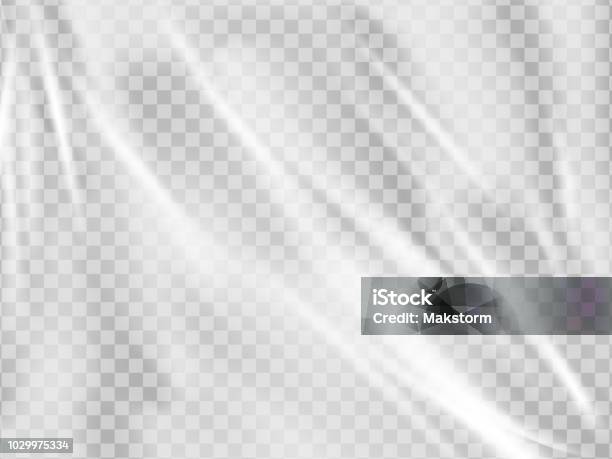 Realistic Plastic Wrap Texture Stock Illustration - Download Image Now - Textured, Plastic, Full Frame