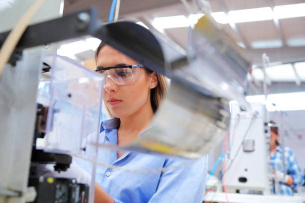 istock Woman working in a factory 1029975802