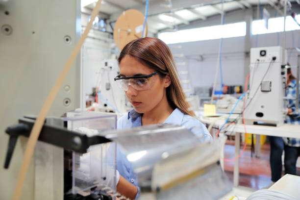 istock Woman working in a factory 1029975814