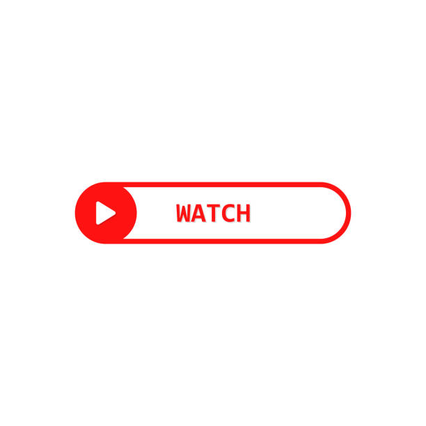 Watch Video Button Design 100+ Red Technology Background Videos Illustrations, Royalty-Free ...