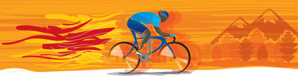Bicycle championship vector - ilustração de arte vetorial
