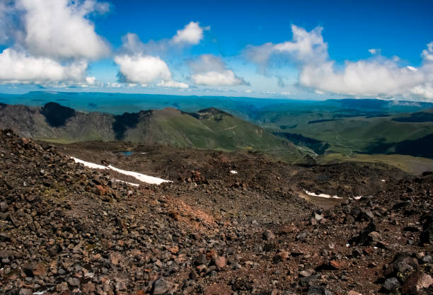 istock Mountain landscape with a stony scattering. Mountain landscape. 1029997168
