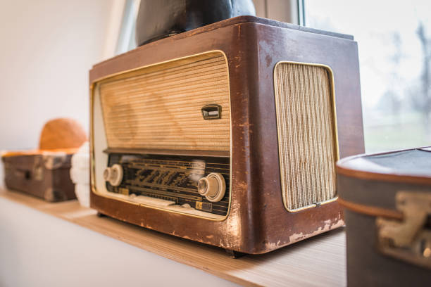 istock Old vintage radio decoration 1030007408