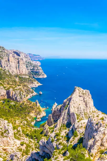 Calanque Sugiton at les Calanques national park in France