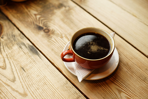 Hizo café Americano, espresso y agua caliente, UK photo