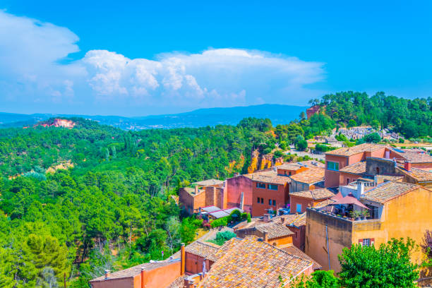 istock Roussillon village in France 1030047202