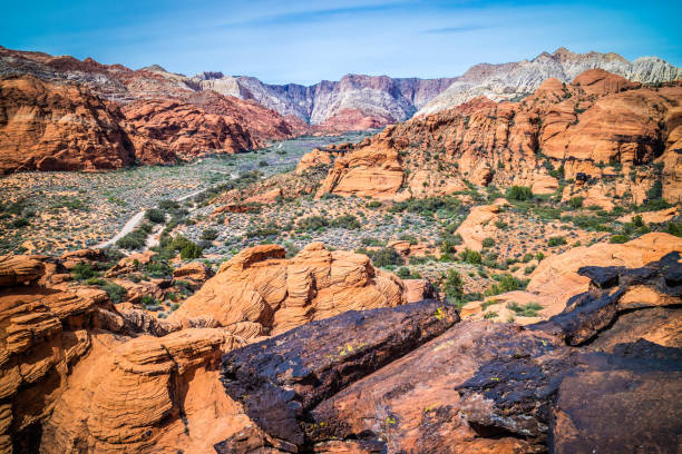 istock Mountain Ridges in Snow Canyon State Park, Utah 1030085656