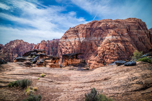 istock Mountain Ridges in Snow Canyon State Park, Utah 1030085658