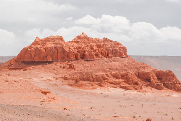 istock Red cliffs of Khermen Tsav canyon. Gobi deser 1030088288