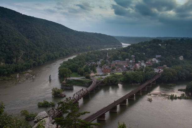 istock Harpers Ferry Overlook - Summer Sunset 1030097636