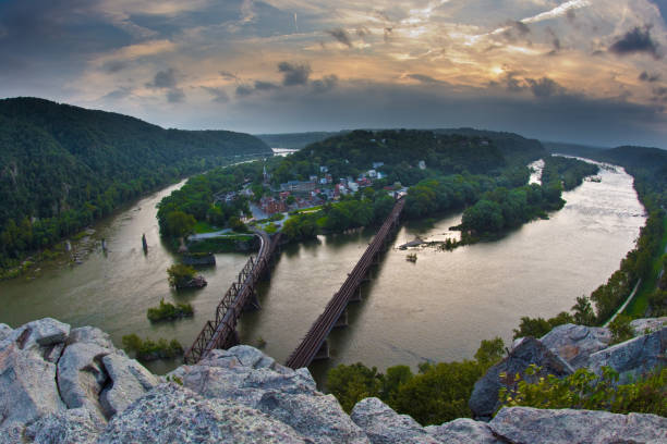 istock Harpers Ferry Overlook - Summer Sunset 1030097638