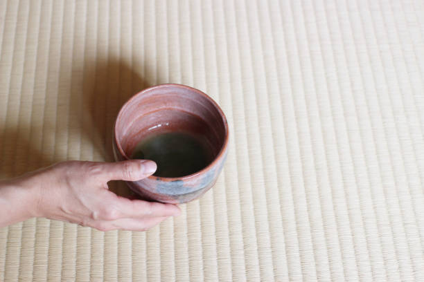 istock Making a cup of Japanese green tea 1030098180