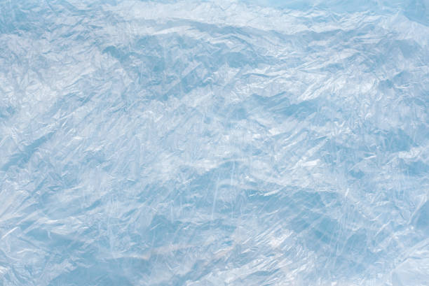 istock Background of transparent crumpled plastic bag 1030117554