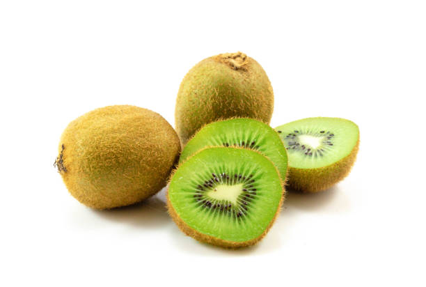 istock Fresh kiwi fruit isolated on the white background. 1030128026