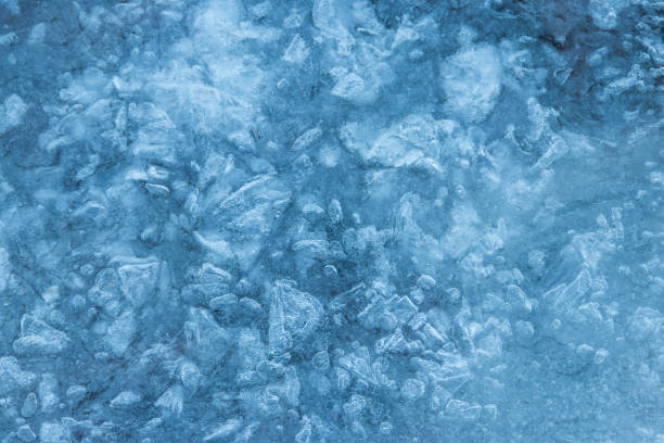 istock Texture of the ice surface. Winter background 1030130370