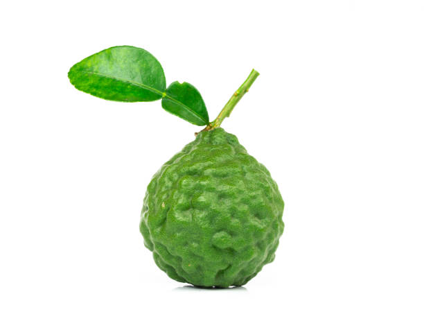 istock fresh bergamot fruit with leaf isolated on white background 1030152262