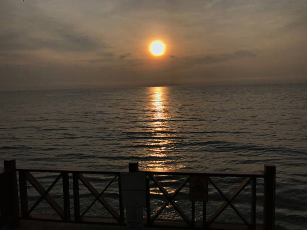istock Look at the sunset from the beach in Thailand. 1030191392