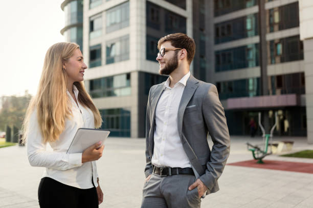 istock Business people commuting on street 1030191590
