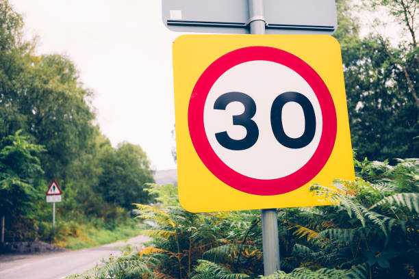 istock Thirty miles per hour UK road sign 1030194866