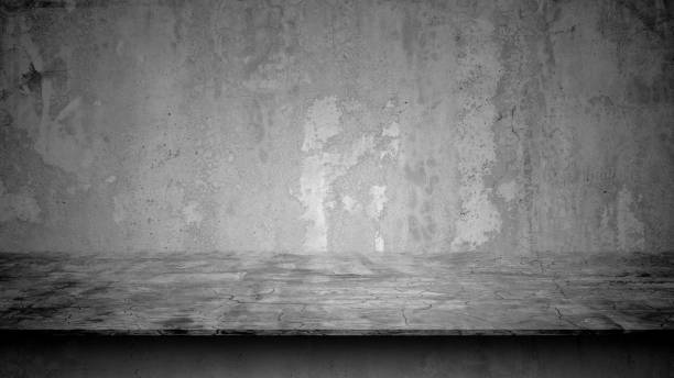istock Dark room concrete wall background. interior concrete texture  wall and floor 1030202582