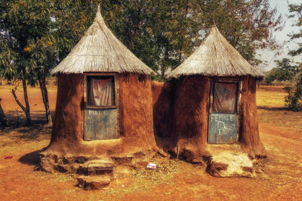 African Village Latrine, Ghana West Africa