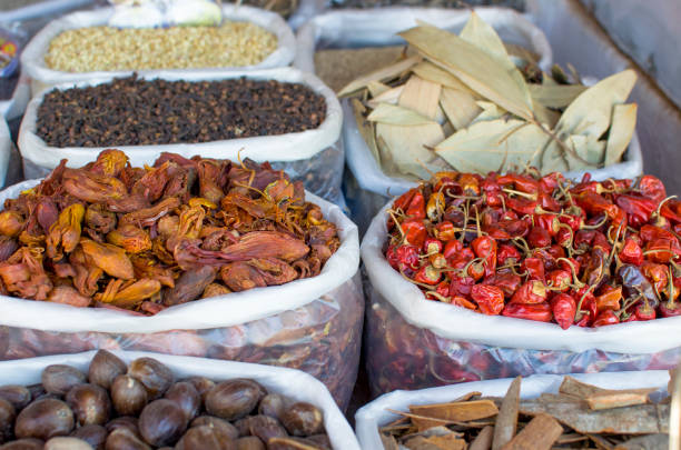 istock Indian spices on a market counter 1030208924