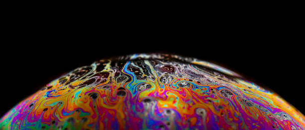 istock Half soap Bubble Ball abstract background semicircle. Model of Space or planets universe cosmic 1030212504