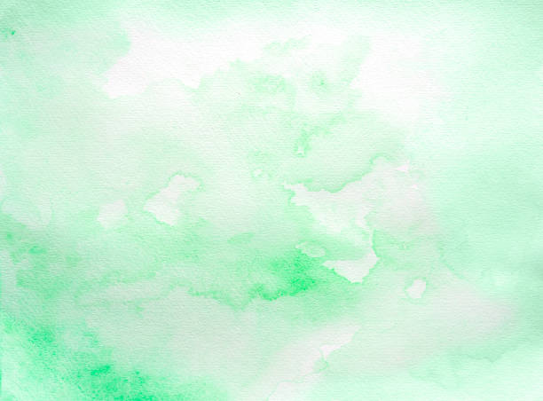 istock Green watercolor background 1030214784