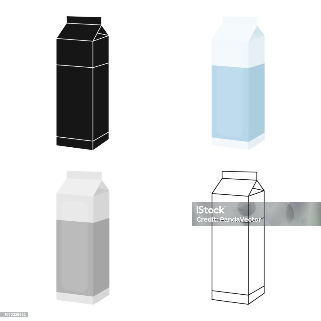 Milk Box Icon Cartoon Single Bio Eco Organic Product Icon From The Big Milk  Cartoon Stock Illustration - Download Image Now - iStock
