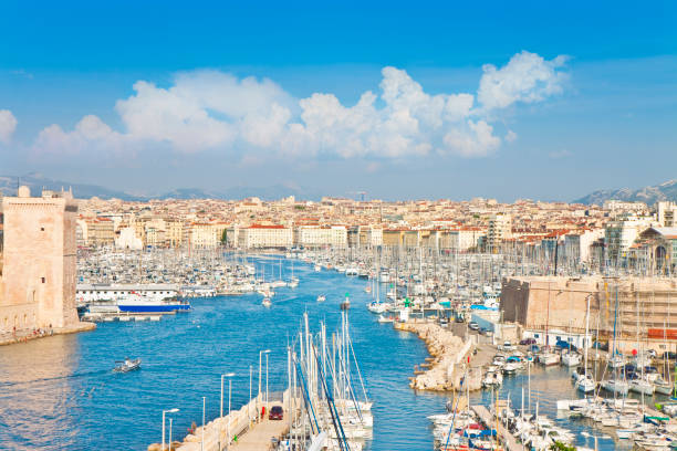 istock Panoramic view of Marseille harbor (Europe-France) 1030239848