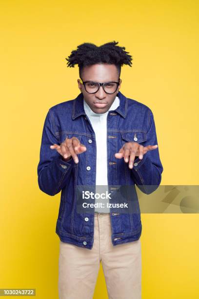 80s Style Portrait Of Confident Nerdy Young Man Stock Photo - Download Image Now - 1980-1989, 20-29 Years, Adult
