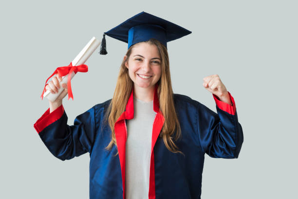istock Young female student graduating from university 1030250368
