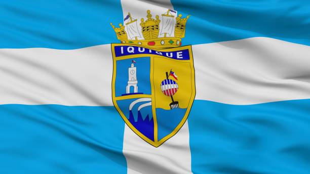 istock Iquique City Flag, Chile, Closeup View 1030254442