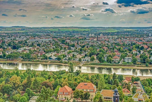 istock Aerial view over Dresden and the river Elbe 1030266762