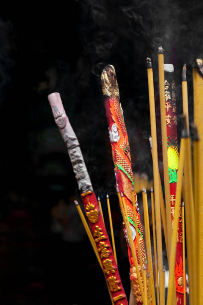 istock Incence sticks in a Buddhist temple 1030267456