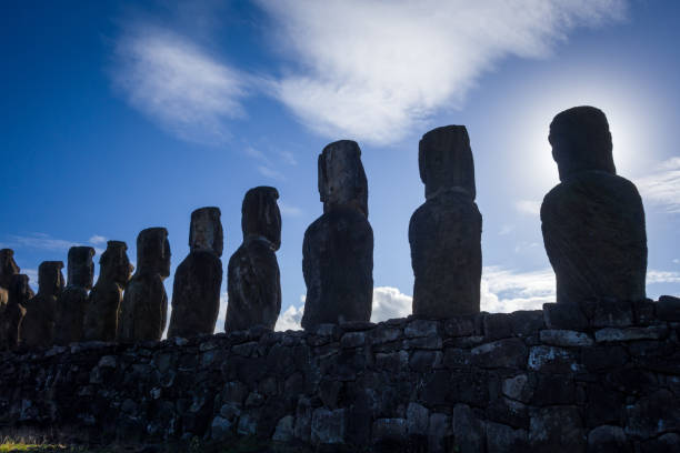 istock Moais statues, ahu Tongariki, easter island 1030278134