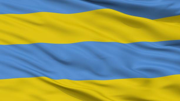 istock Kallaste City Flag, Estonia, Closeup View 1030285610