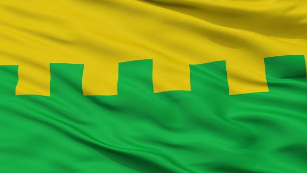 istock Saue City Flag, Estonia, Closeup View 1030288110