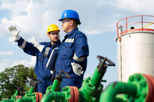 istock Oil engineers inside fuel industry 1030288692