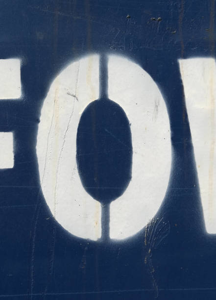 istock Written Wording in Distressed State Typography Found Letter o Number Zero 1030292068