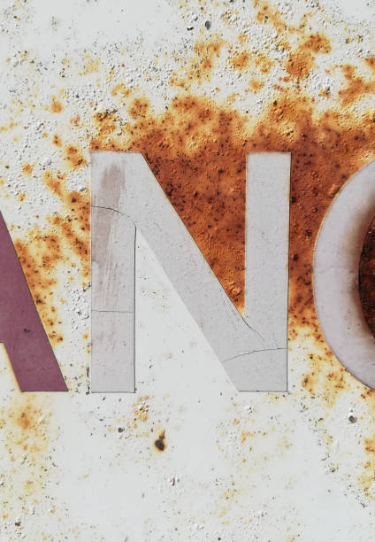 istock Written Wording in Distressed State Typography Found Letter N 1030292080