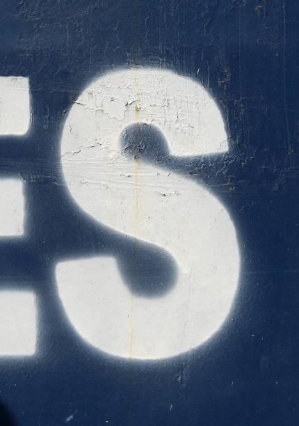 istock Written Wording in Distressed State Typography Found Letter S 1030294866